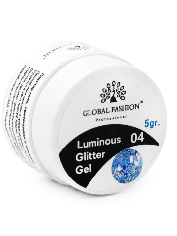 Gel luminiscent Luminous Glitter Gel cu sclipici hexagon 5g, 04 - Img 2