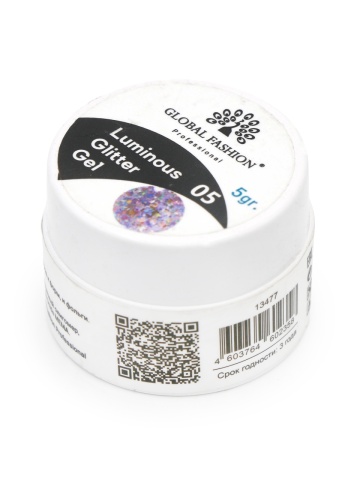 Gel luminiscent Luminous Glitter Gel cu sclipici hexagon 5g, 05 - Img 4