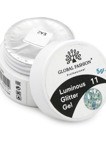 Gel luminiscent Luminous Glitter Gel cu sclipici hexagon 5g, 11 - Img 4