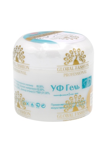 Gel UV de construcție, autonivelant, Global Fashion, cover, 56 g, Yellowish - Img 4