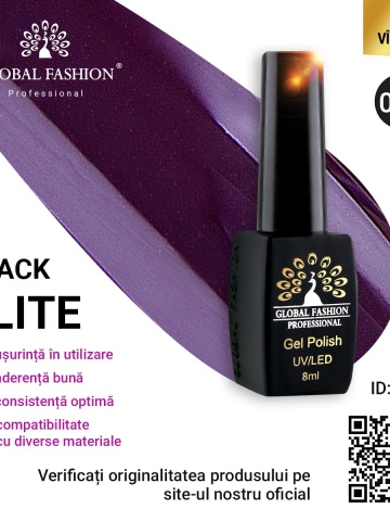 Oja semipermanenta Black Elite, Global Fashion 8 ml, 025 - Img 1
