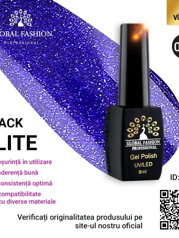 Oja semipermanenta Black Elite, Global Fashion 8 ml, 055 - Img 1