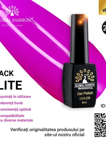 Oja semipermanenta BLACK ELITE, Global Fashion 8 ml, 255 - Img 1