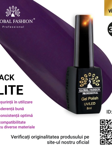 Oja semipermanenta Black Elite, Global Fashion 8 ml, 307 - Img 1