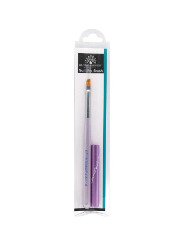 Pensula unghii cu varf diagonal, pentru aplicare gel UV, GF-16-6, Nr. 6, violeta - Img 1
