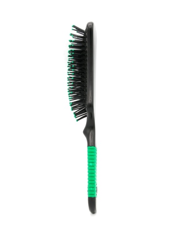 Perie de par, curbata, 8585, negru/verde - Img 2