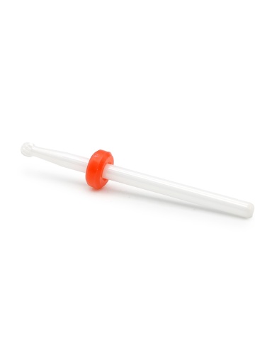 Capat freza ceramic pentru cuticula, rosu, F Small Ball (F) - Img 2
