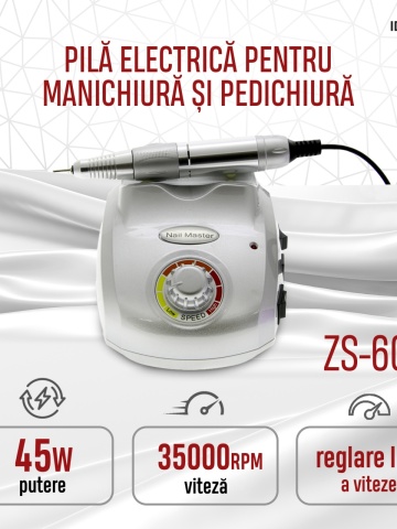 Freza electrica ZS-603 45W 35000 rpm - Argintie - Img 1
