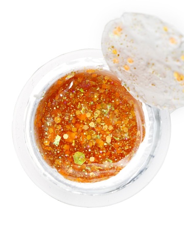 Gel luminiscent Luminous Glitter Gel cu sclipici hexagon 5g, 12 - Img 2