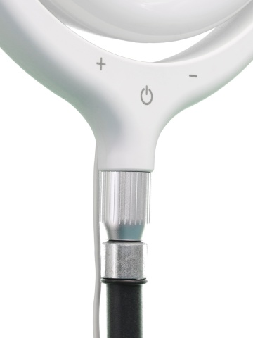 Lampa circulara cu trepied, Led F-539A, USB, suport telefon - Img 3