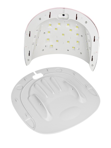 Lampa LED/UV profesionala G8 pentru manichiura, Global Fashion, ecran digital, timer, culoare roz - Img 3
