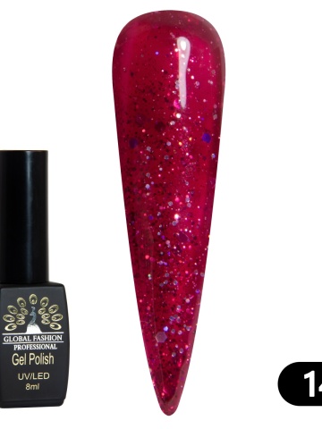 Oja semipermanenta BLACK ELITE, Global Fashion 8 ml, 148 - Img 2