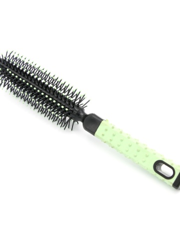 Perie de par, circulara, Global Fashion, 8510B10, negru/verde - Img 3
