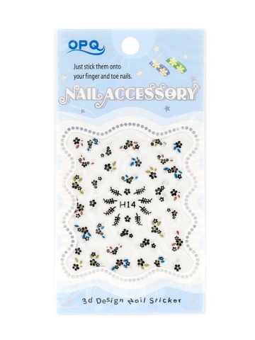 Abtibild decor unghii 3D, Nail Accessory OPQ H14 - Img 1