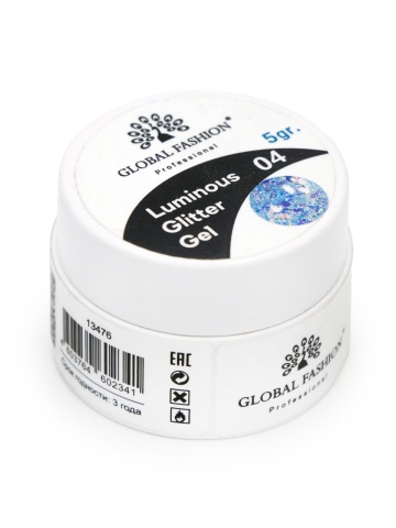 Gel luminiscent Luminous Glitter Gel cu sclipici hexagon 5g, 04 - Img 3
