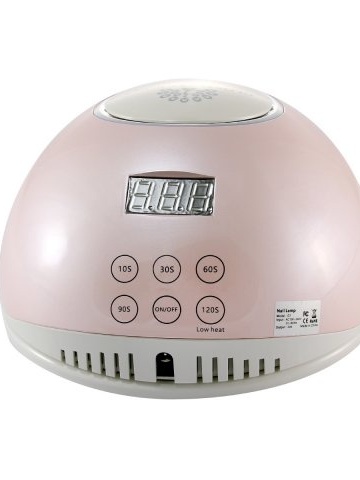 Lampa profesionala unghii LED/UV G1, Global Fashion, 48W, activare cu senzori, display digital, uscare 10s-120s, roz - Img 3