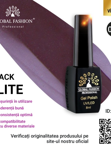 Oja semipermanenta Black Elite, Global Fashion 8 ml, 037 - Img 1