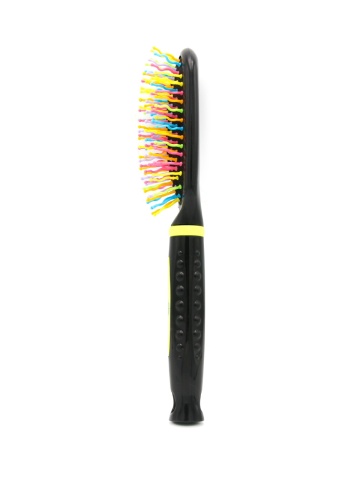 Perie pentru descalcirea parului, cu peri ondulati, 9550KH, negru/multicolor - Img 4