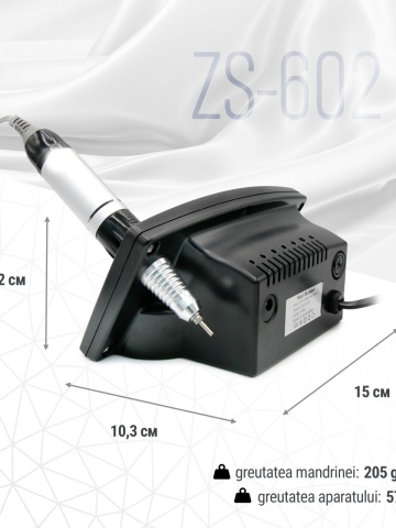 Pila Electrica ZS-602, 45W, 35000 rpm, Neagra - Img 3