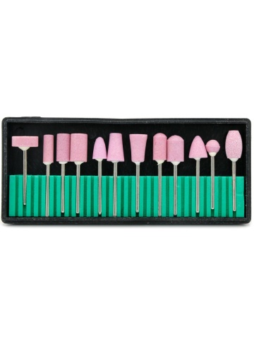 Set 12 capete de freza cu praf de diamant - Img 1