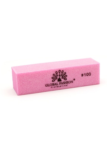Buffer pentru unghii, Global Fashion, #100, Roz - Img 1