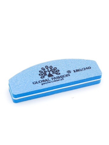 Buffer pentru unghii, mini, granulatie 180/240, albastru - Img 2