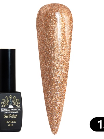 Oja semipermanenta BLACK ELITE, Global Fashion 8 ml, 153 - Img 2