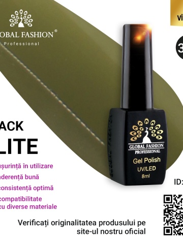 Oja semipermanenta Black Elite, Global Fashion 8 ml, 323 - Img 1