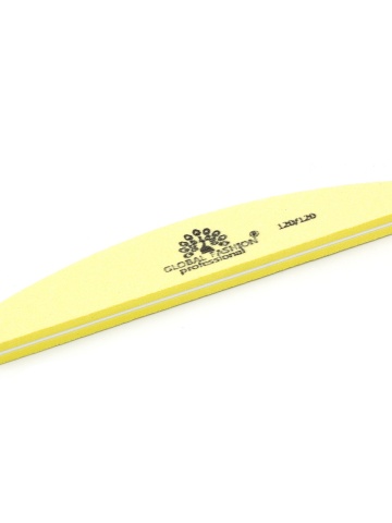 Pila buffer pentru unghii, granulatie 120/120, culoare galbena - Img 1