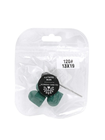 Set suport si 3 bucati smirghel rezerva pentru freza unghii, 13*19mm, verde, granulatie 120 - Img 3