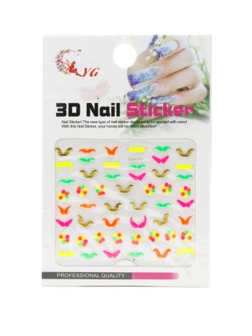 Sticker decor unghii 3D, Nail Sticker, neon - Img 1
