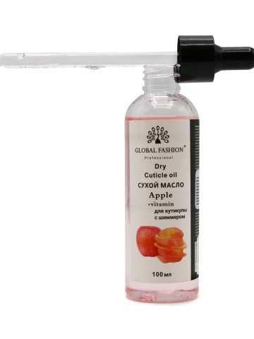 Ulei de cuticule uscată cu pipetă cu aromă de măr, Global Fashion, 100 ml - Img 4