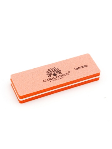 Buffer pentru unghii, mini, granulatie 180/240, coral - Img 2