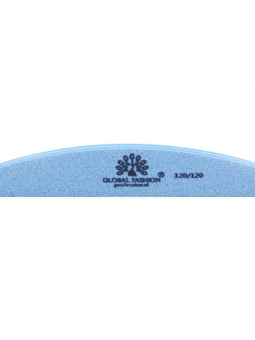 Pila buffer pentru unghii, granulatie 120/120, culoare albastra - Img 1