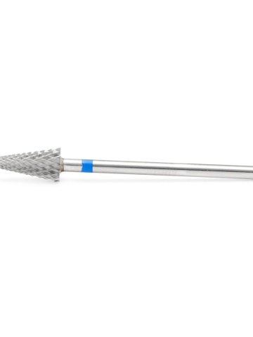 Bit carbid, capat pentru freza electrica, forma conica ascutit, brau albastru, M06B - Img 3