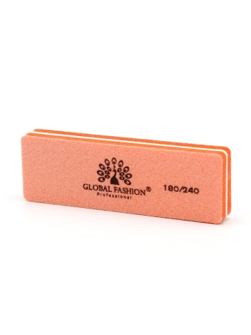 Buffer pentru unghii, mini, granulatie 180/240, coral - Img 3