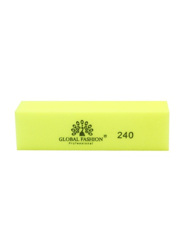 Buffer unghii, Global Fashion, #240, Galben - Img 2