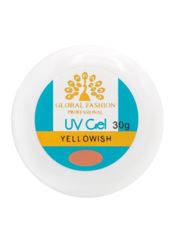 Gel UV de constructie, autonivelant, Global Fashion, cover, 30 g, yellowish - Img 2