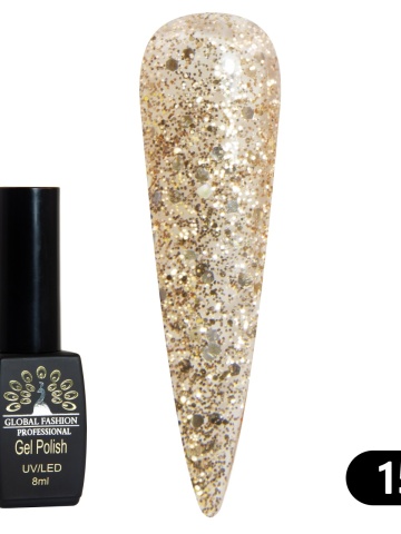 Oja semipermanenta BLACK ELITE, Global Fashion 8 ml, 151 - Img 2