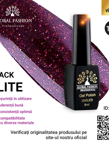 Oja semipermanenta BLACK ELITE, Global Fashion 8 ml, 166 - Img 1