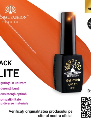 Oja semipermanenta Black Elite, Global Fashion 8 ml, 356 - Img 1