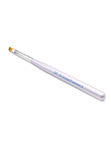 Pensula unghii cu varf diagonal, pentru aplicare gel UV, GF-16-6, Nr. 6, violeta - Img 2