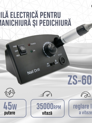 Pila Electrica ZS-602, 45W, 35000 rpm, Neagra - Img 1