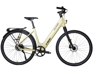 Bicicletă Electrică 250W, Voltarom C300, Baterie Samsung 36V 14.69Ah, Autonomie 120 km, Transmisie Carbon Gates, Roți 700C