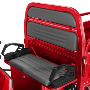 Triciclu Electric, FARA Permis, Motor 3900W, Voltarom Hercules, Tuk Tuk, 72V, 80Ah, pana la 70km autonomie, Rosu, remorciromania.ro,8170