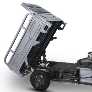 Voltarom Hercules, motor 3900W, 72V, 60 AH, viteza maxima 25 km pe ora, pana la 70km autonomie, Fara Permis, Triciclu Electric VT5, Tuk Tuk, Gri - Img 3