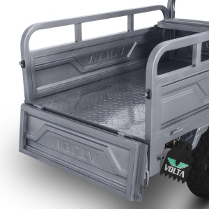 Triciclu Electric, FARA Permis, Motor 3900W, Voltarom Hercules, Tuk Tuk, 72V, 45Ah, pana la 50km autonomie, Gri, remorciromania.ro,7171