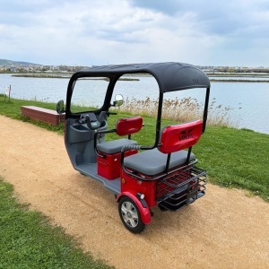 Tricicleta electrica 1000W, Voltarom VM5 BLUE, Fara permis, 72V, 20Ah, 25 Km/h, 58Km autonomie - Img 2