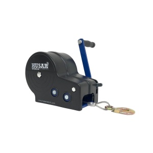 Troliu manual Husar 2500lbs (1134Kg), cu carcasa plastic si cablu de otel, BSTR2500OTBOX, remorciromania.ro,8082