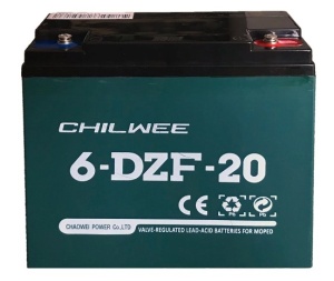 Acumulator VRLA Chilwee GEL 12V 20Ah, 6-DZF-20, 6-DZM-20 pentru vehicule electrice
